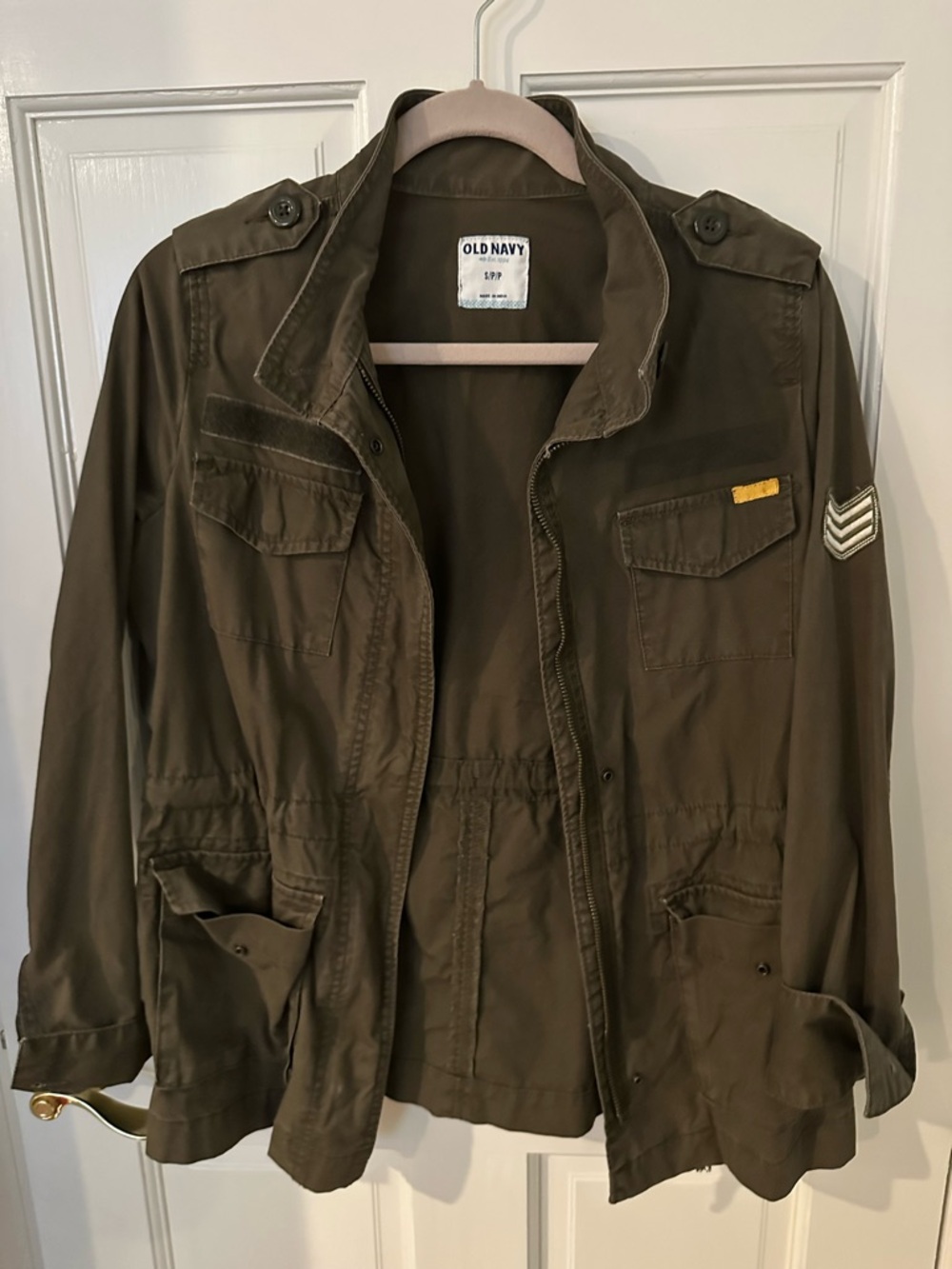 Old Navy woman’s Olive Green Military Field Jacket